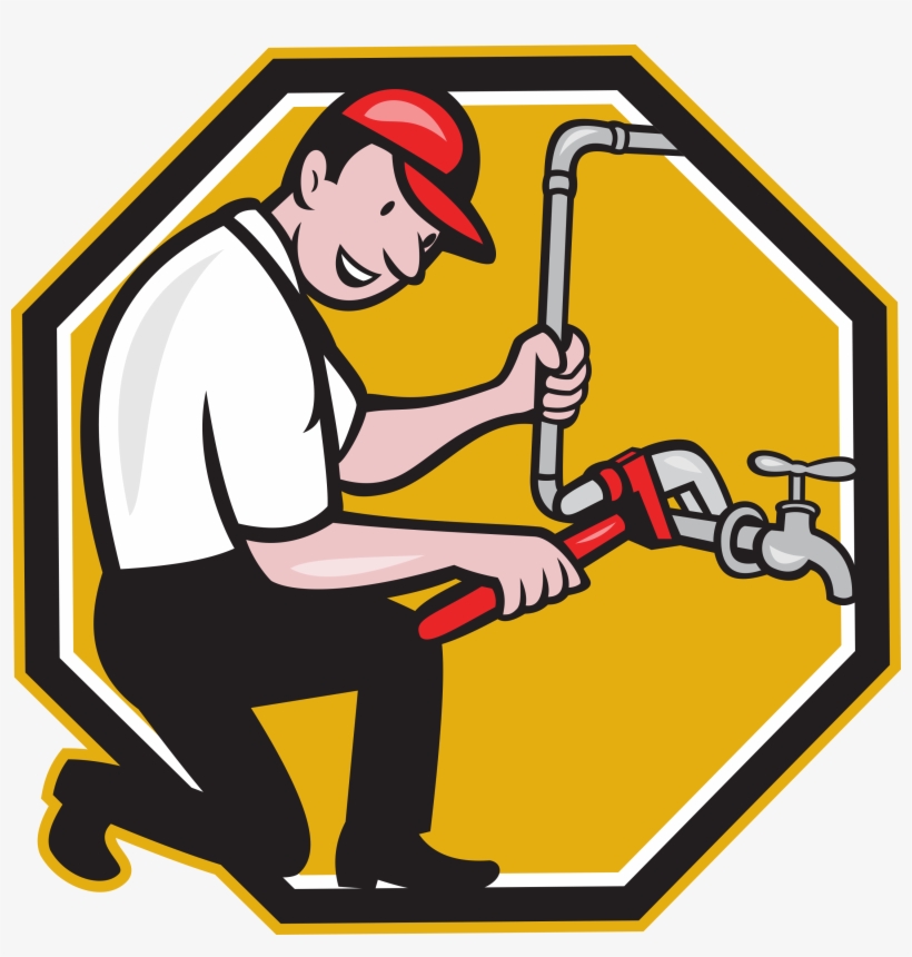 Request A Service Call - Cartoon Picture Of Plumber, transparent png