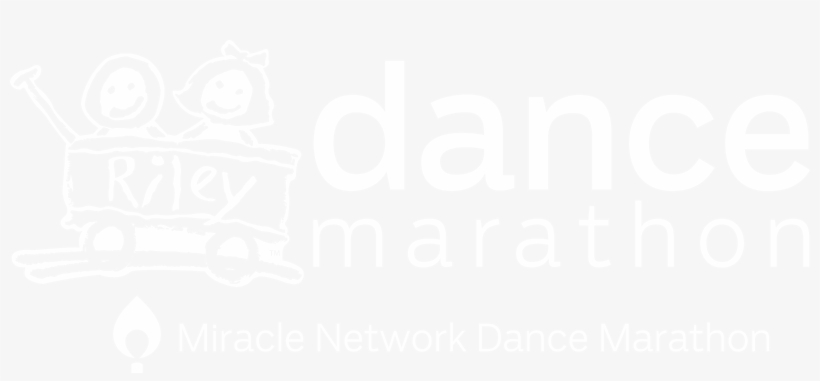 Dm Logo Original White - Riley Dance Marathon Logo, transparent png