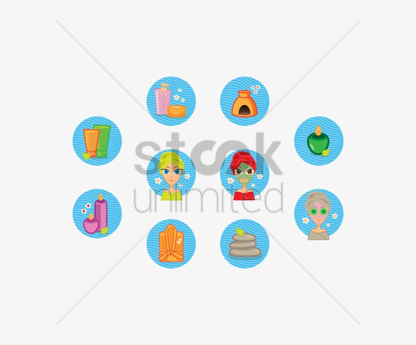 Spa Icons V矢量图形, transparent png