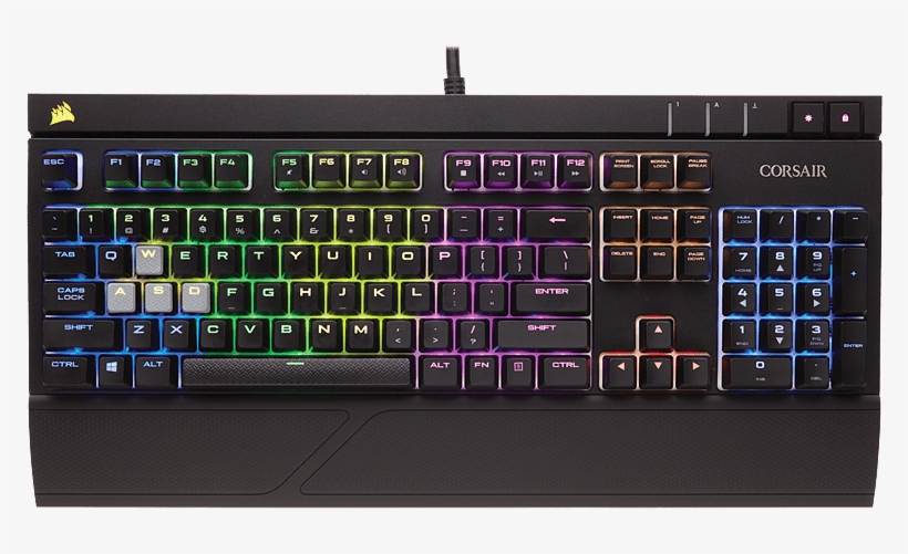 Corsair Strafe Rgb Mx Silent Mechanical Gaming Keyboard - Corsair Strafe Rgb Mx Silent, transparent png