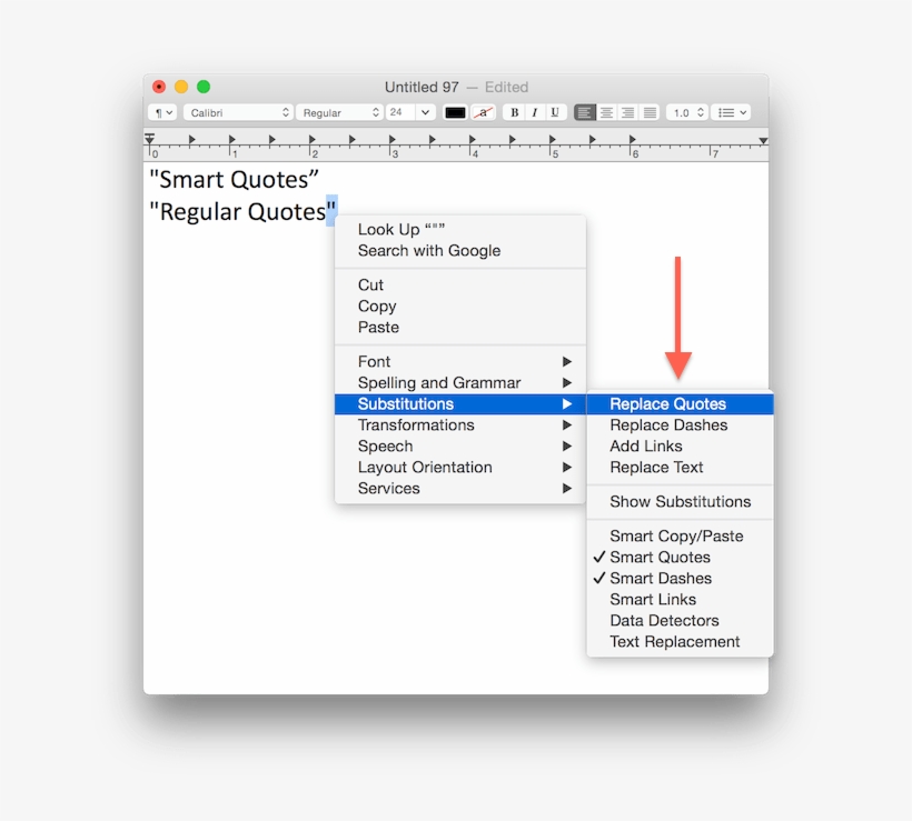 Managing Smart Quotes In Os X - Menu, transparent png