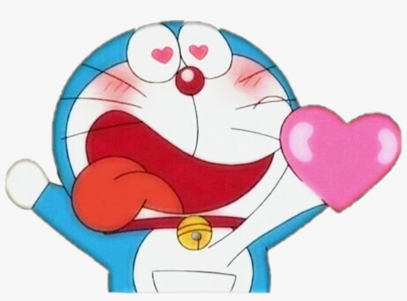 #sticker #doraemon #cosmico #gato #inlove, transparent png