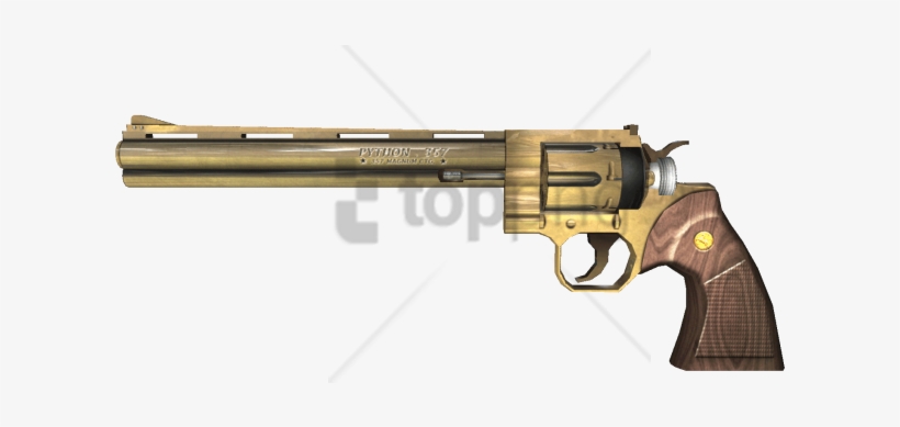Free Png Gold Gun Png Png Image With Transparent Background - Revolver, transparent png