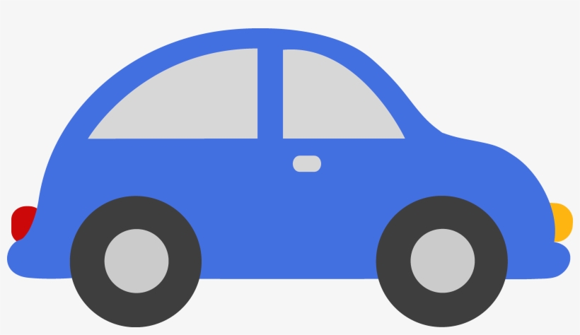Cute Red Toy Car Clip Art - Blue Toy Car Clipart, transparent png