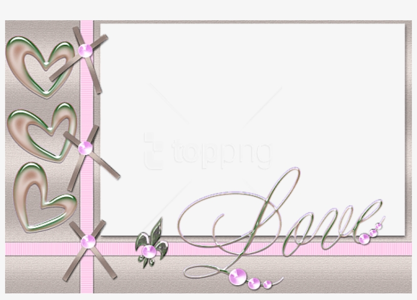Free Png Best Stock Photos Transparent Pink Love Frame - Frame Template Wedding Transparent, transparent png