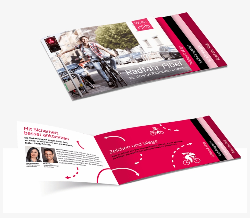 Mobilitätsagentur Wien Biking Guide - Flyer, transparent png