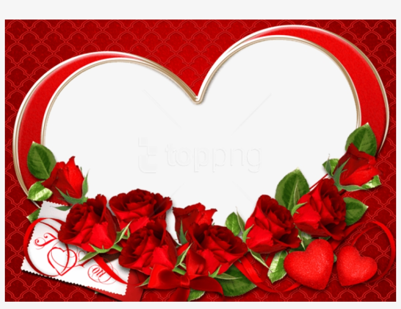 Free Png Red Roses Love Transparent Frame Background - Love Transparent Frame, transparent png