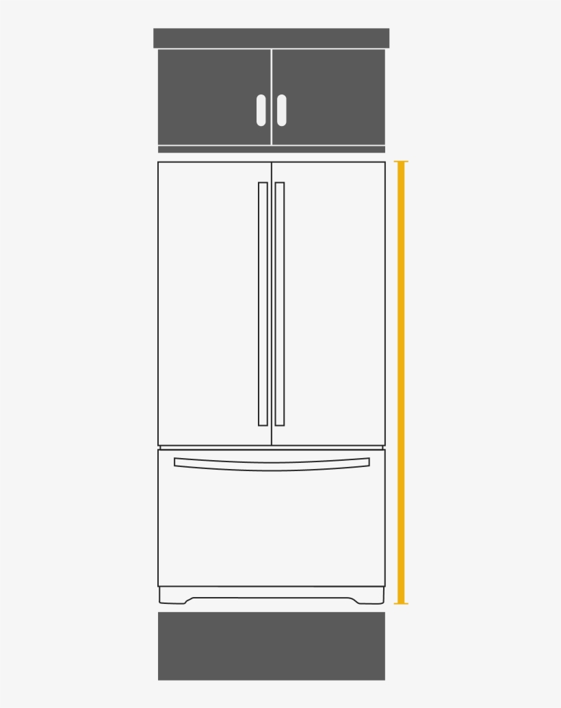 Find The Right Refrigerator Measurements For Your Cutout's - Cabinetry, transparent png