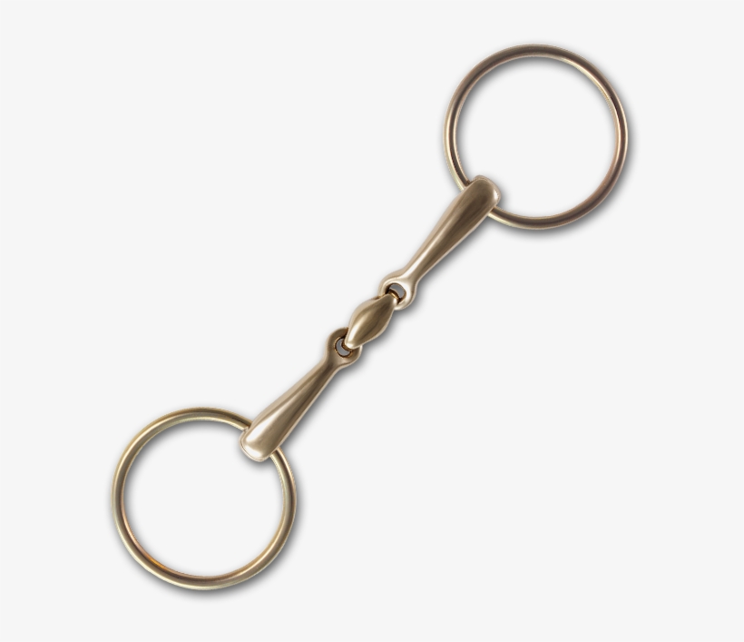 Stübben Steeltec Golden Ring Loose Ring Snaffle - Keychain, transparent png