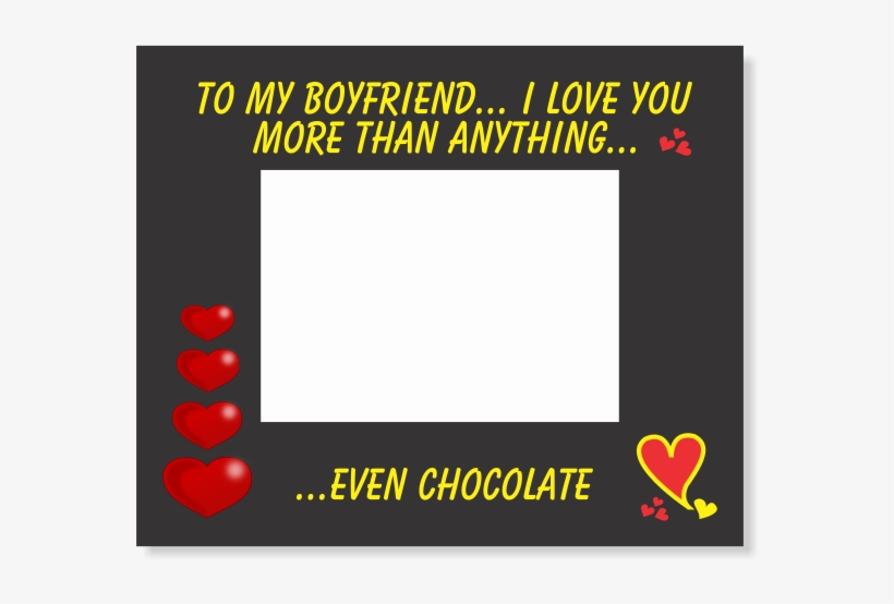 Even Chocolate Valentines Photo Frame 90 X - Heart, transparent png