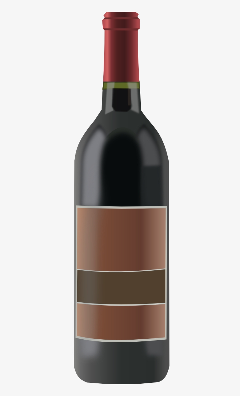 Inkscape Wine Bottle - Wood, transparent png