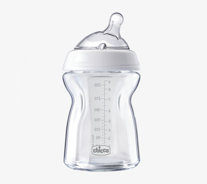 Chicco Glass Feeding Bottle, transparent png