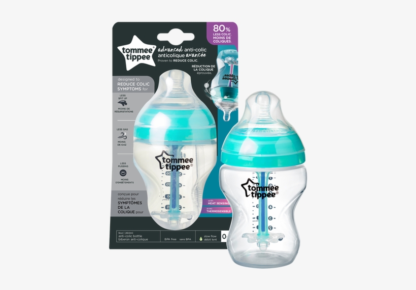 Tommee Tippee Advanced Anti-colic Feeding Bottle - Tommee Tippee Advanced Anti Colic Bottle, transparent png