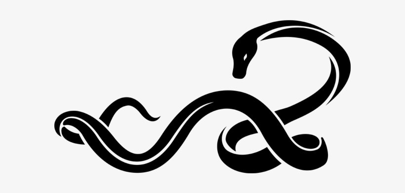 Snake Free Frame Clipart - Tattoo Snake, transparent png