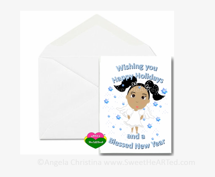 Holiday Card Snow Angel Carmen - Cartoon, transparent png