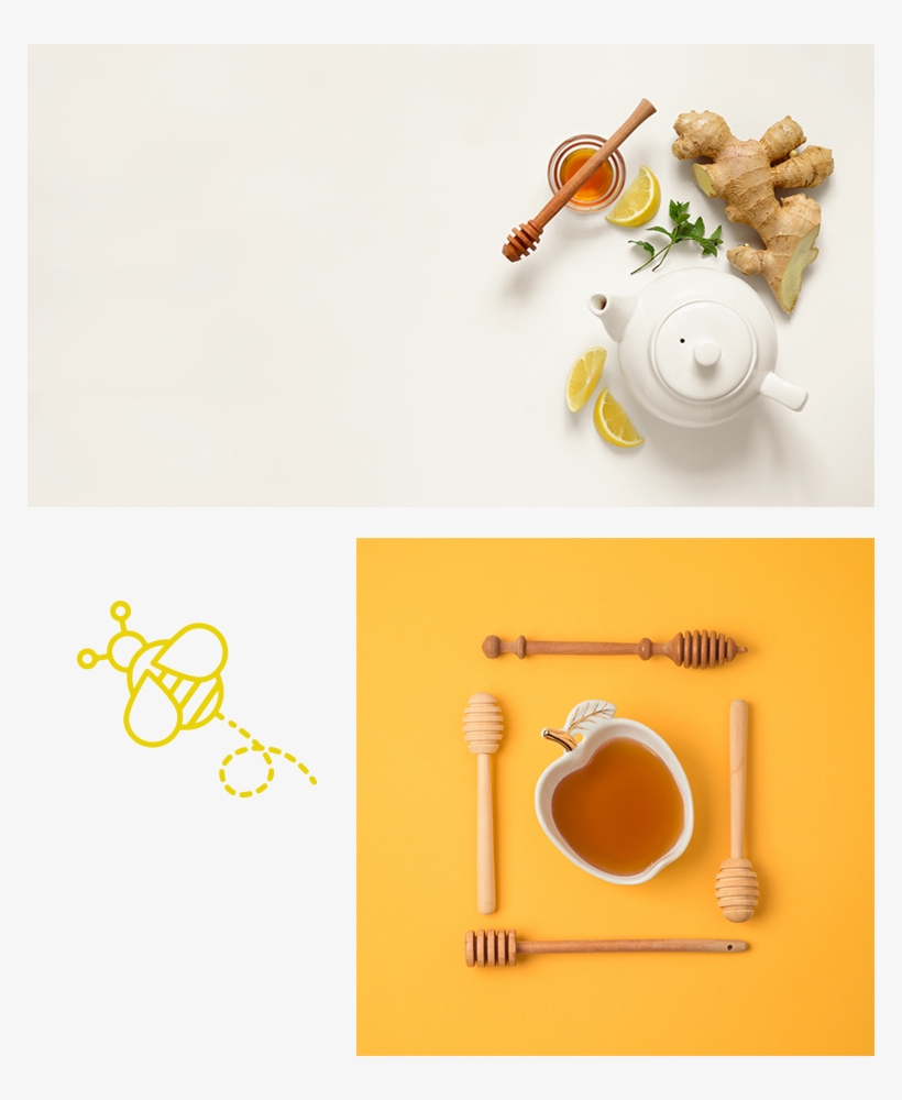 Honey About Us - Ginger Tea, transparent png