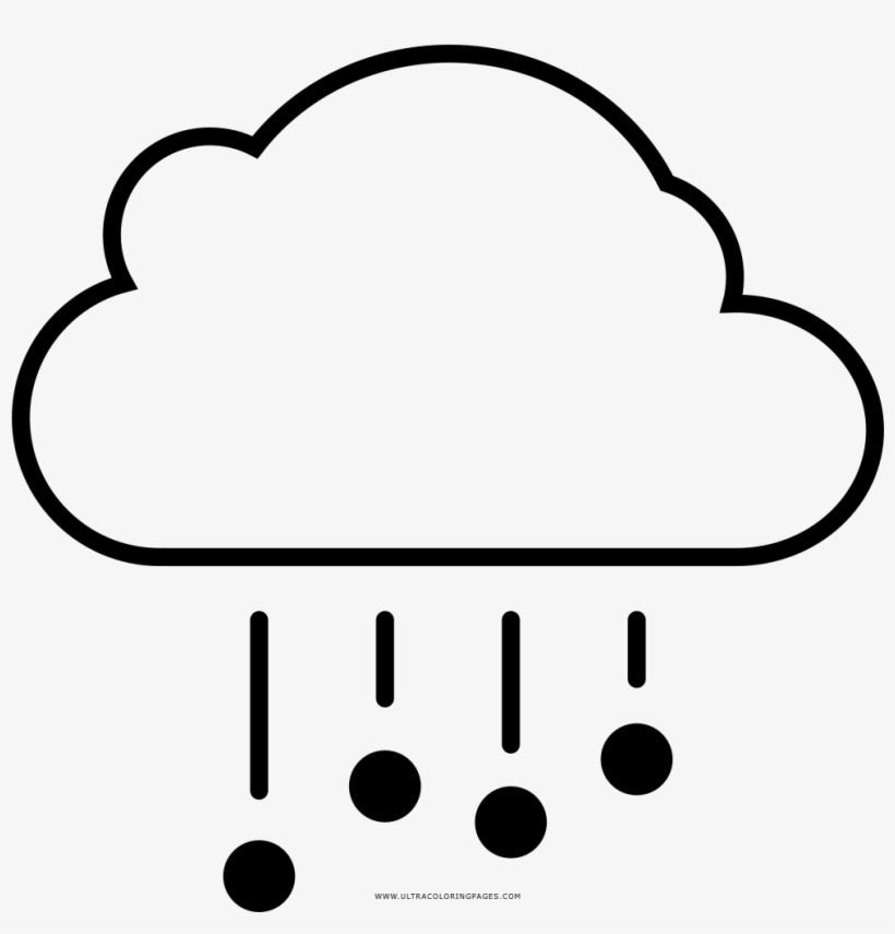 Hail Coloring Page - Fog Coloring Pages, transparent png