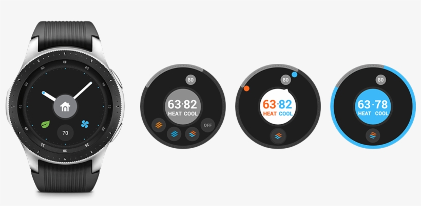 Manage All Your Thermostats From Your Wrist With The - Samsung Health Galaxy Watch, transparent png