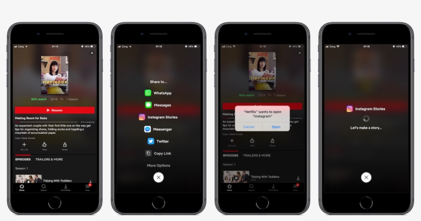 Netflix Instagram Stories - Iphone, transparent png