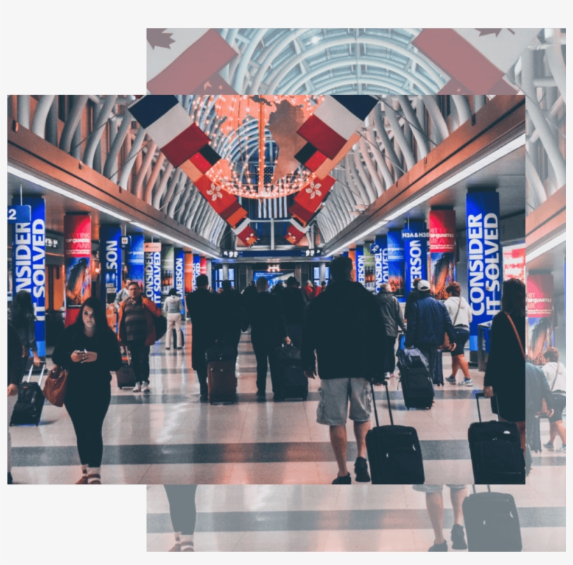 People Walking Through Airport - Airport Security, transparent png
