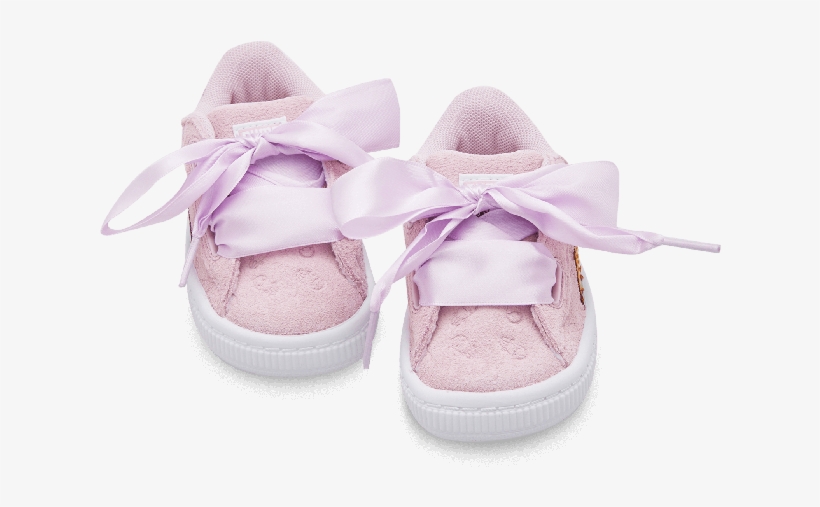 Pink Minion Heart Fluffy Suede Infant Sneakers - Sneakers, transparent png