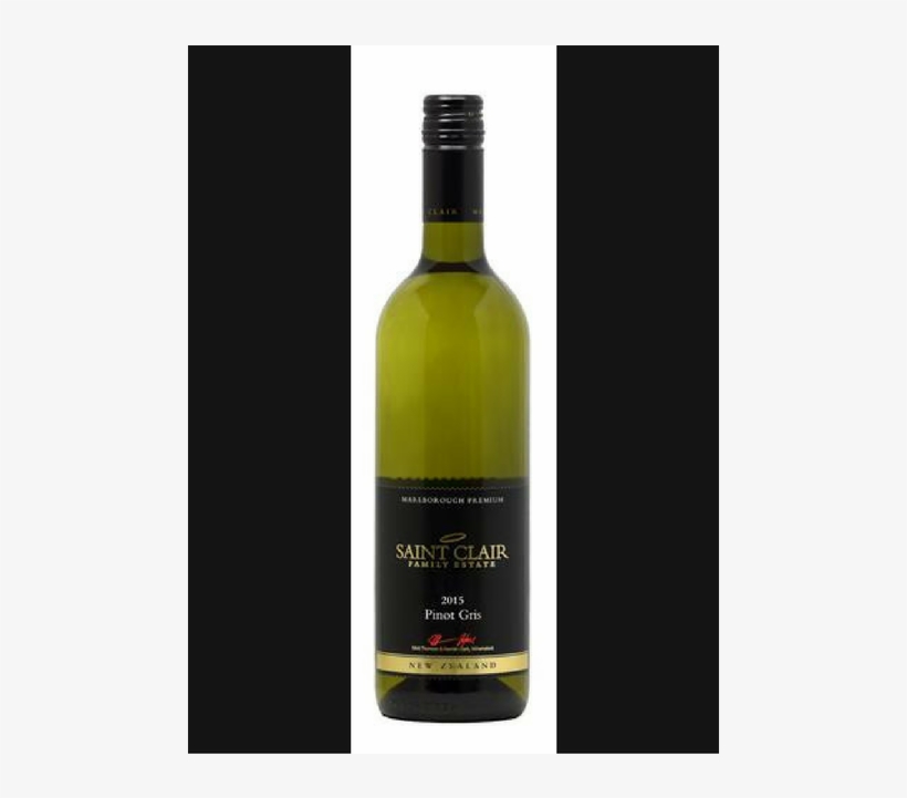 Saint Clair Marlborough Premium Pinot Gris - Glass Bottle, transparent png