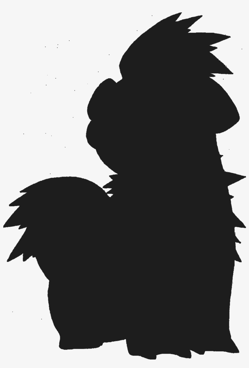 58 - Pokemon Silhouette Growlithe, transparent png