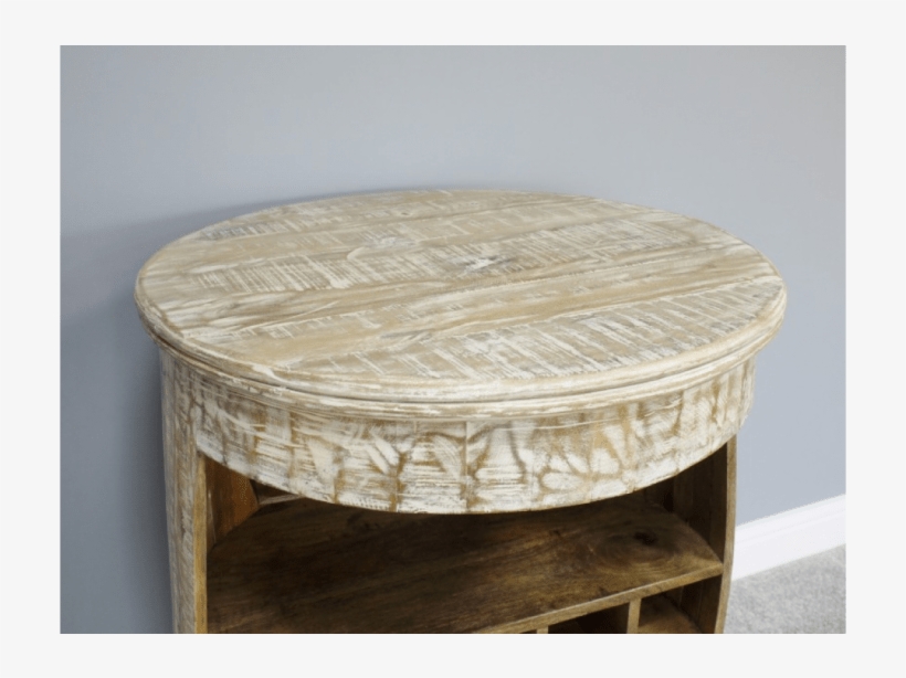 Mango Wood Wine Barrel Bar Table - Coffee Table, transparent png