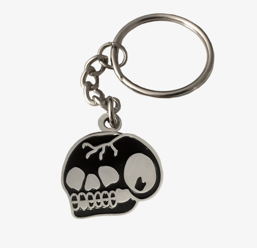 'trademark Skull' Keyring - Keychain, transparent png