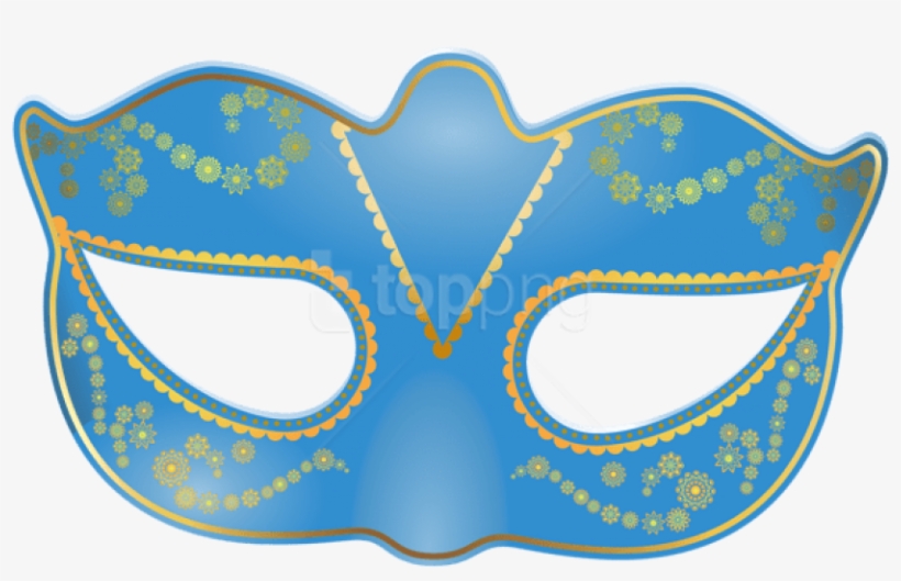 Free Png Download Blue Carnival Mask Clipart Png Photo - Venetian Masks Clipart Png, transparent png