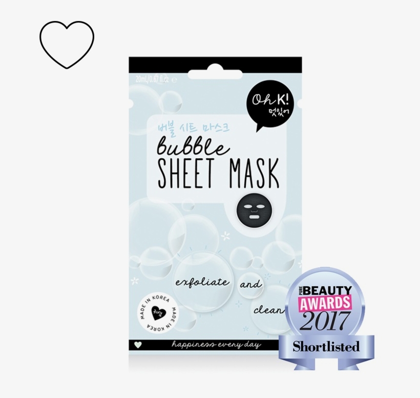 The Unique Formula In The Oh K Bubble Mask Reacts With - Oh K Bubble Sheet Mask, transparent png