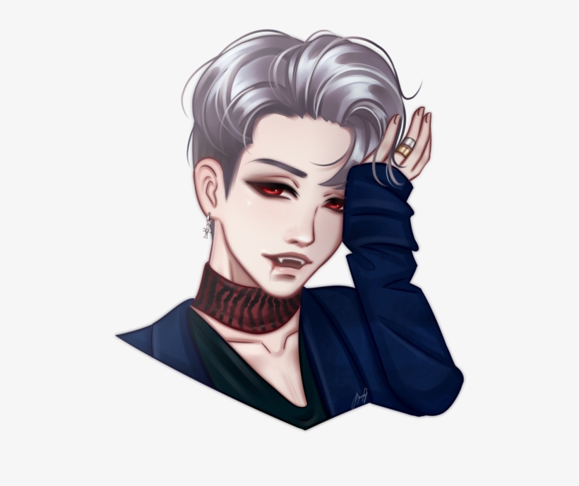 C Vampire Jimin By Tenshi Chan On - วาด รูป Bts การ์ตูน, transparent png