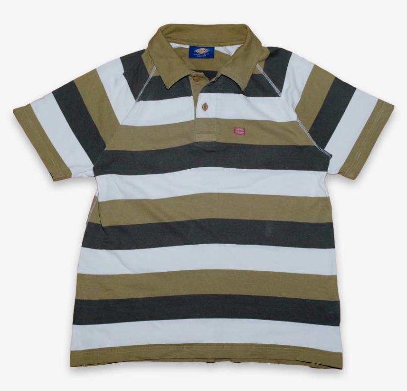 Vintage Dickies Striped Polo Shirt - Polo Shirt, transparent png