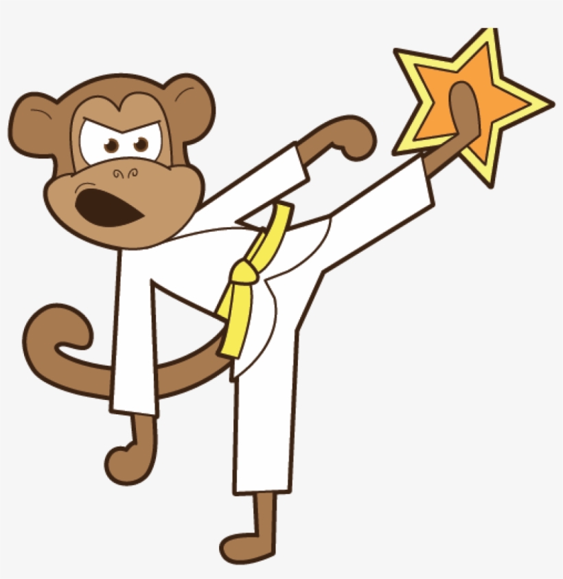 Free Monkey Clipart Free Monkey Clipart Clipart Free - Monkey Karate Clipart, transparent png