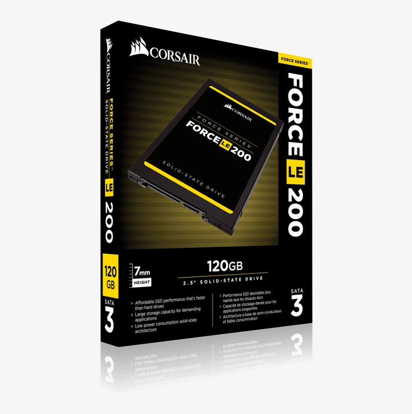 Ssd Force Le200 120gb - Ssd Corsair Force Le200 120gb, transparent png