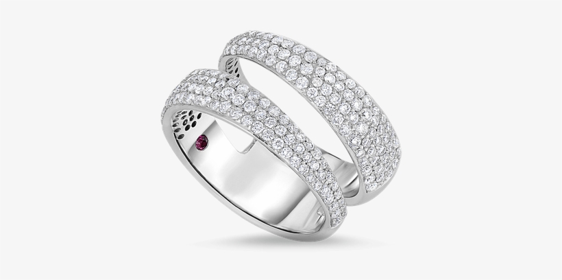 Roberto Coin 2 Row Ring With Diamonds - Pre-engagement Ring, transparent png