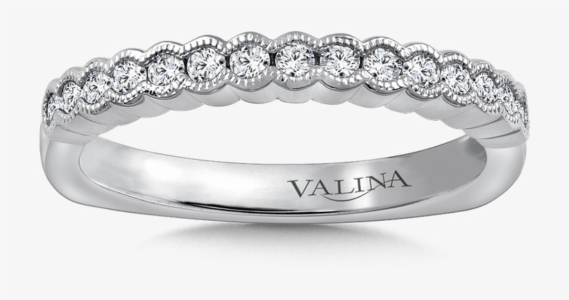 Valina Stackable Wedding Band In 14k White Gold - Wedding Ring, transparent png
