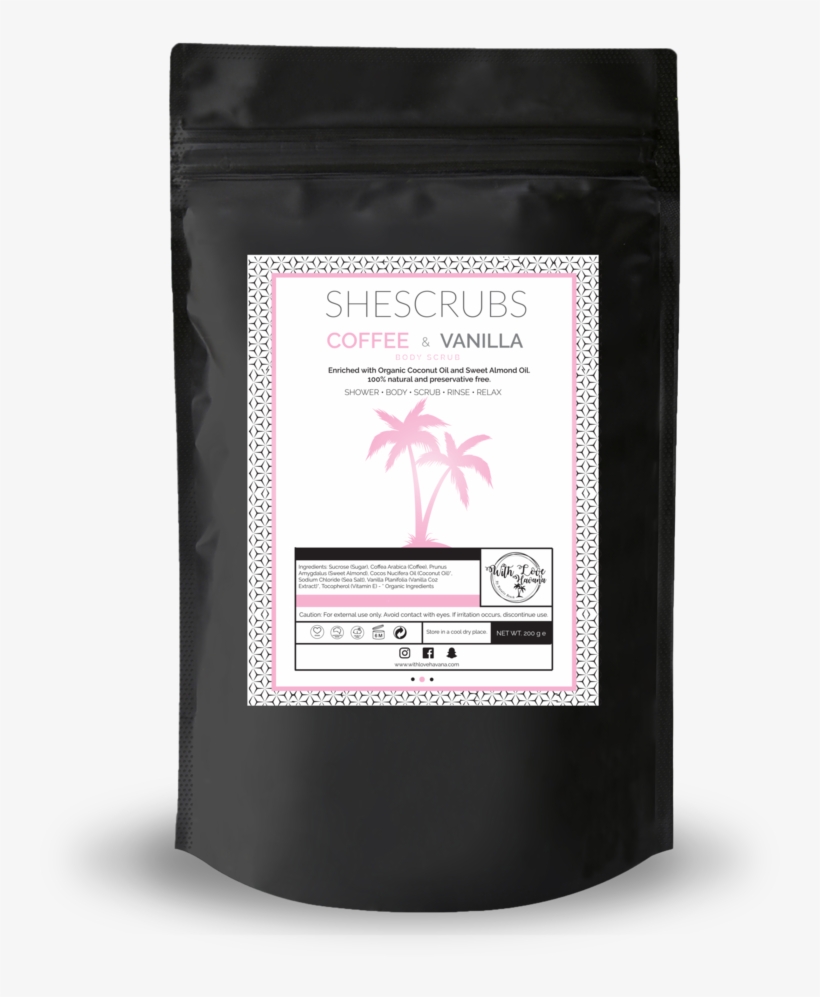 Shescrubs Coffee & Vanilla Pouch Official, transparent png