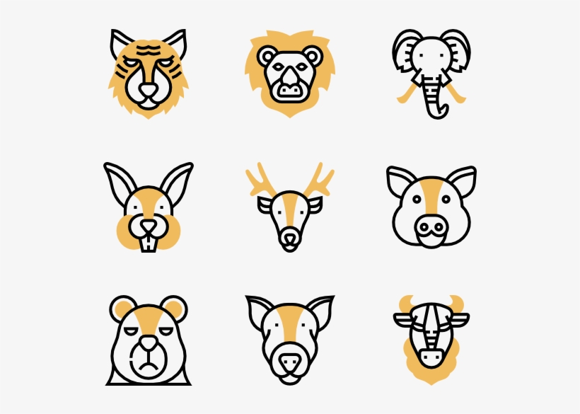 Animal Head - Cartoon, transparent png
