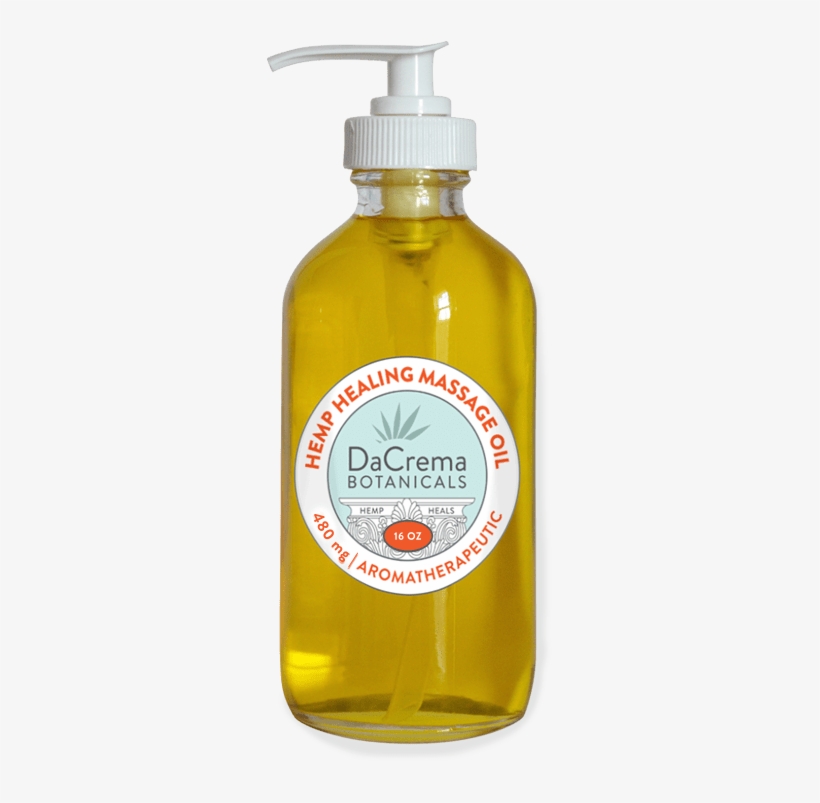 Cbd Massage Oil, 16oz Bottle - Plastic Bottle, transparent png