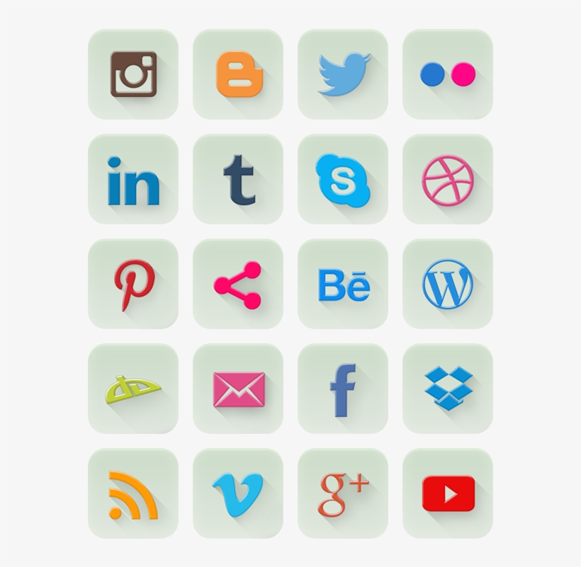 20 Social Icons - Instagram, transparent png
