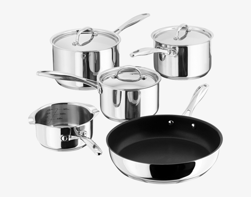 Stellar 7000, 5 Piece Saucepan Set - Frying Pan, transparent png
