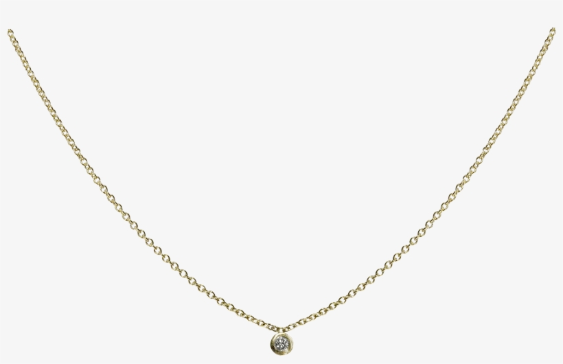Single Diamond Necklace Gold Eliise Maar Jewellery - Necklace, transparent png