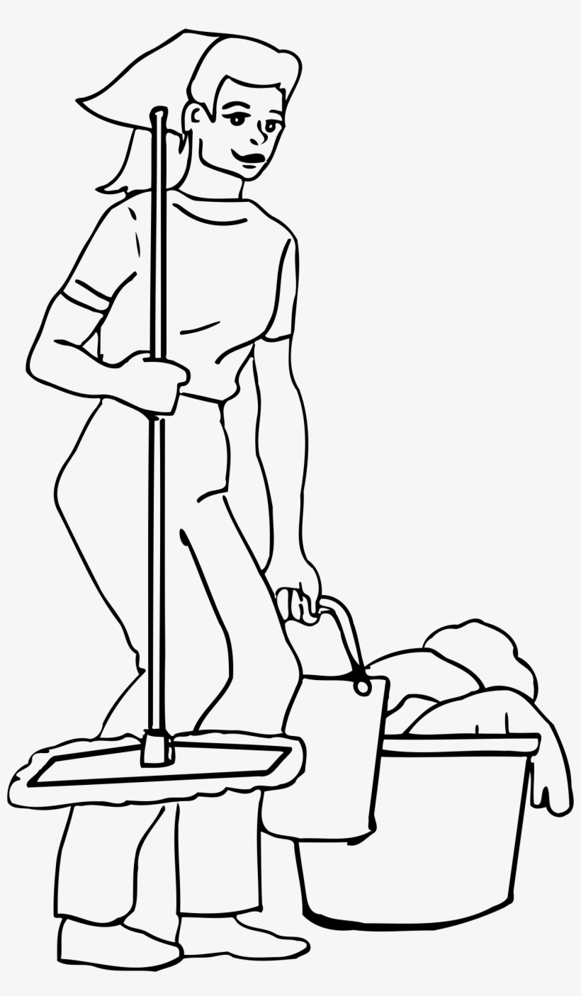 Fish Outline Clipart Black And White - Cleaner Outline, transparent png