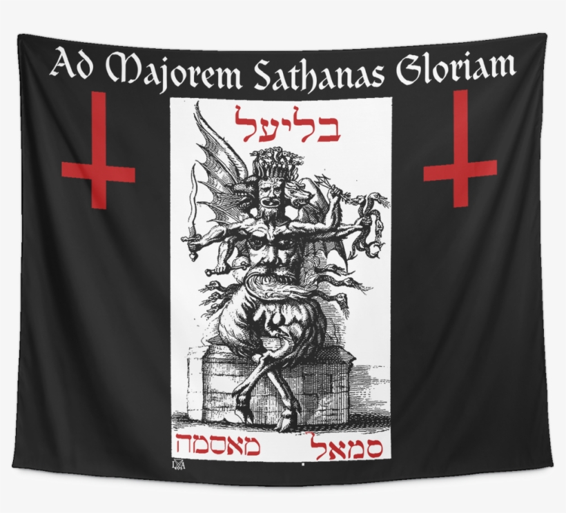 Ad Majorem Satanae Gloriam Orthodox Satanist Tapestry - Cavus Fester And Putrefy, transparent png
