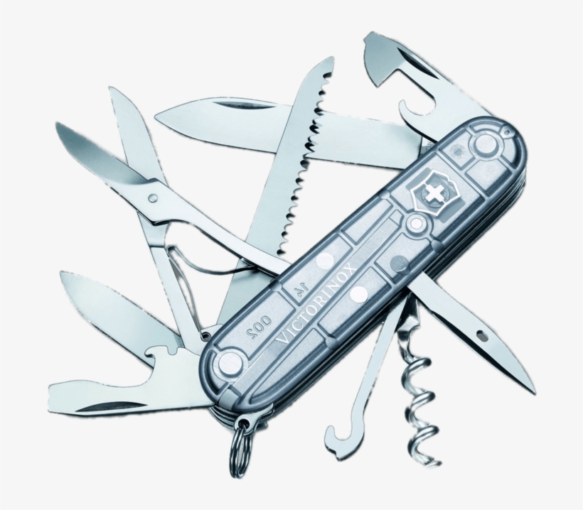 Victorinox Silvertech Swiss Army Knife - Victorinox Huntsman Silvertech, transparent png