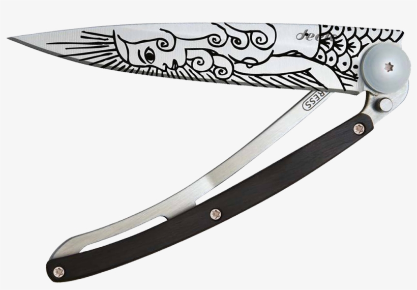 Deejo Tattoo Pocket Knife Mermaid - Bois De Rose Deejo, transparent png