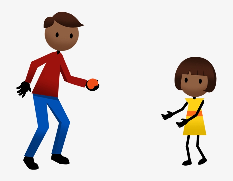 Underhand Catch - Cartoon Throw And Catch, transparent png