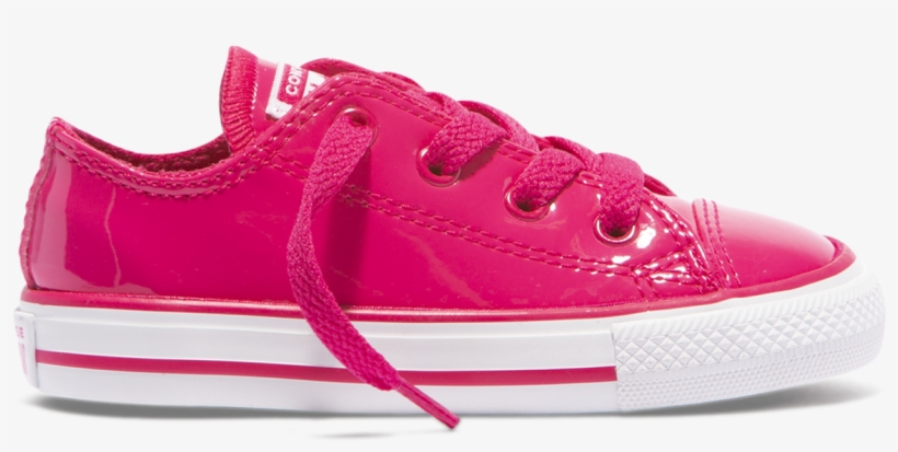 Chuck Taylor All Star Stretch Lace Patent Toddler Low - Skate Shoe, transparent png