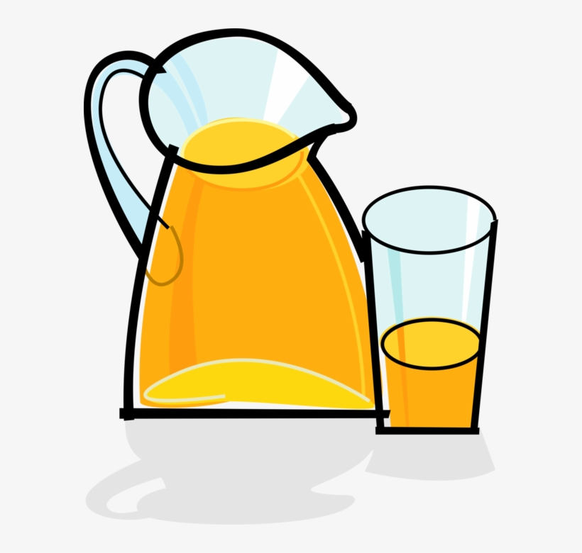 Orange Juice Pitcher - Orange Juice Clipart, transparent png